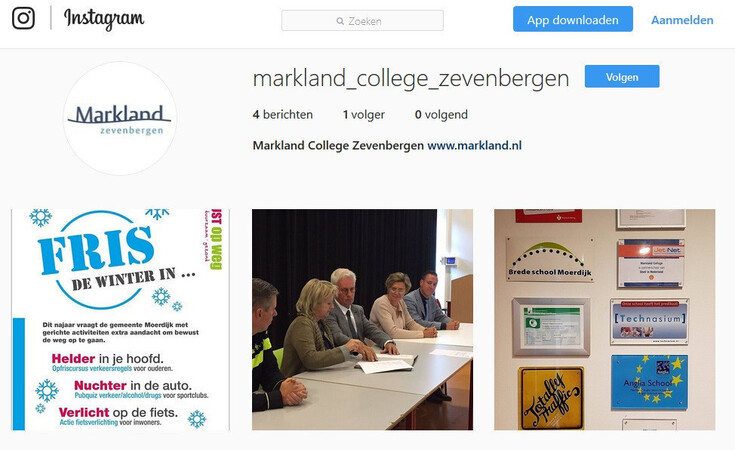 Instagram Markland College Zevenbergen
